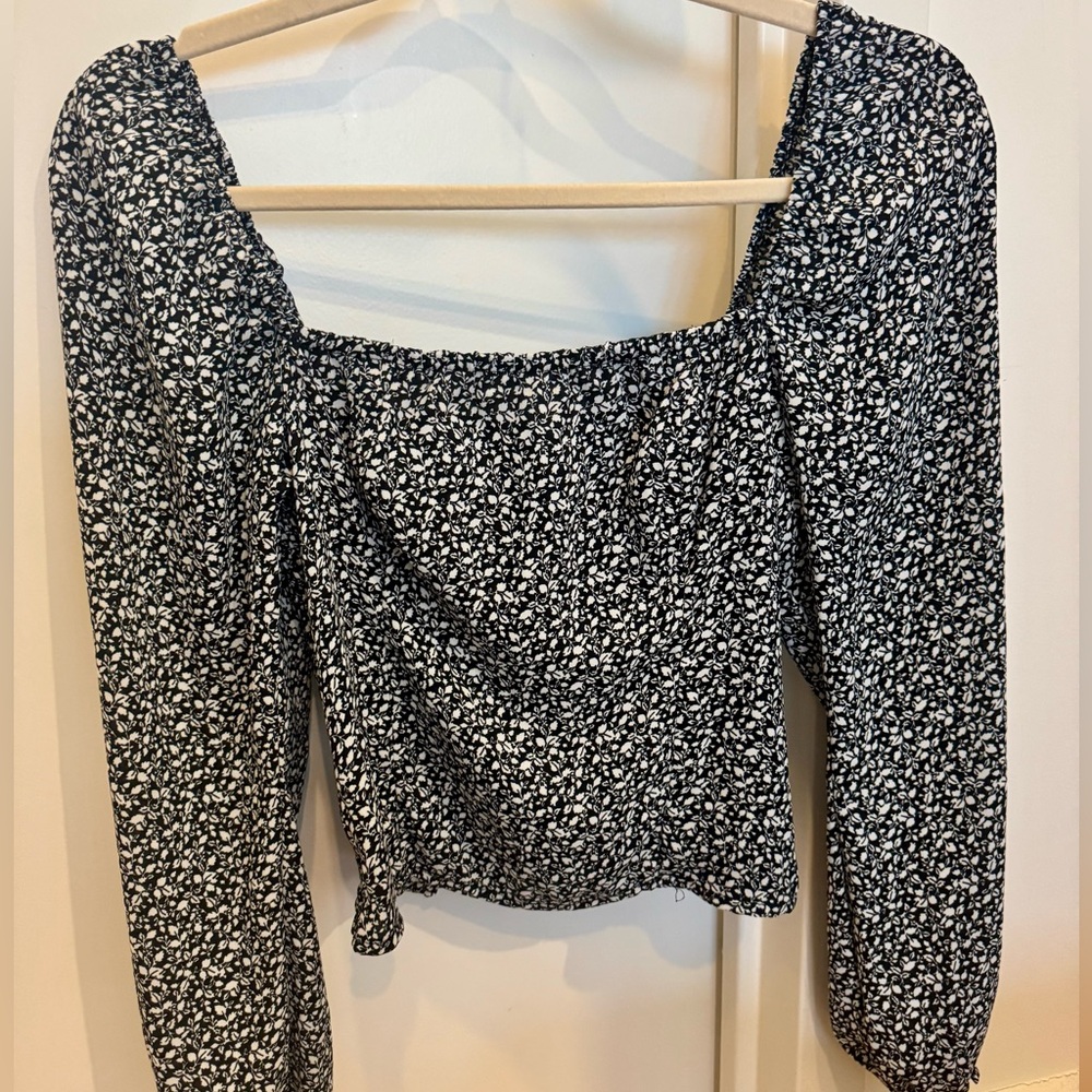 Abercrombie & Fitch Floral Smocked Blouse